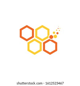 Honeycomb logo vector. Beehive symbol vector. Honey Comb Logo Template Design Vector, Design Concept, Icon