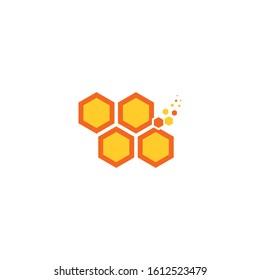 Honeycomb logo vector. Beehive symbol vector. Honey Comb Logo Template Design Vector, Design Concept, Icon