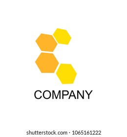 honeycomb logo. vector illustration
