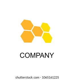 honeycomb logo. vector illustration