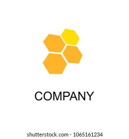 honeycomb logo. vector illustration