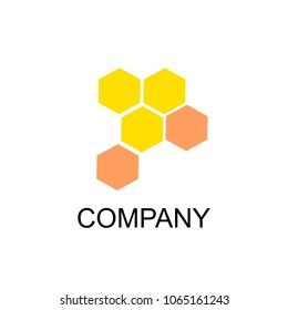 honeycomb logo. vector illustration