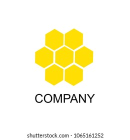 honeycomb logo. vector illustration