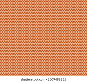 Honeycomb mosaic background. Deep carrot orange color on matching background. Hexagon mosaic pattern with inner solid cells. Seamless pattern.