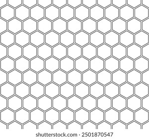 Fondo de mosaico de nido de abeja. Patrón de mosaico hexagonal. Formas hexagonales. Ilustración vectorial de baldosas sin costuras.