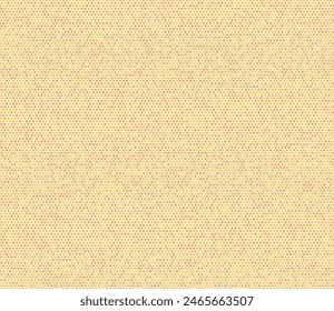 Honeycomb mosaic background. Rounded hexagons mosaic cells with padding and inner solid cells. Orange color tones. Small hexagon shapes. Tileable pattern. Seamless vector illustration.