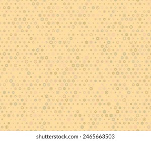 Honeycomb mosaic hexagons background. Multicolored geometric elements of varied size. Simple stacked hexagons. Regular hexagon shapes. Tileable pattern. Seamless vector illustration.