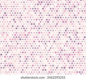 Honeycomb mosaic pattern. Multicolored geometric elements of varied size. Hexagon mosaic cells with padding and inner solid cells. Regular hexagon shapes. Tileable pattern.