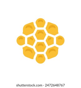 honeycomb nature eco logo vector illustration template design