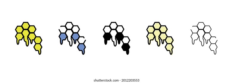 honeycomb nature vector type icon