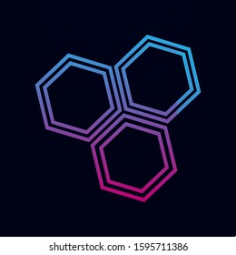Honeycomb nolan icon. Simple thin line, outline vector of sciense icons for ui and ux, website or mobile application