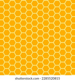 Honeycomb orange background. Vector illustration. 