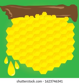 The honeycomb painting (110 x 110 cm), high detail, bright colors, express the contemporary natural taste as the creator's imagination. Contractors come with the brand logo, the product is strikingly 