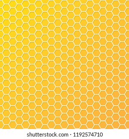 Honeycomb pattern. Abstract background in yellow color