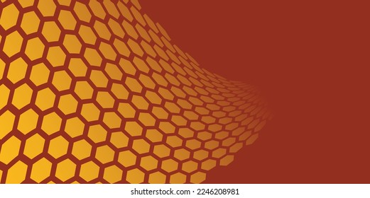 Honeycomb pattern. Abstract vector background with hexagons.