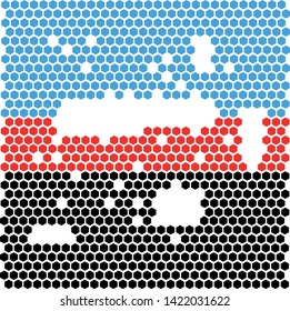 Honeycomb pattern background design and web design