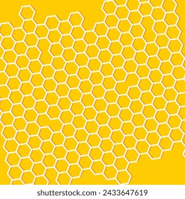 Honeycomb Pattern Background Vector Design.