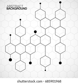 Honeycomb Pattern Background. Vector Illustration. Eps 10