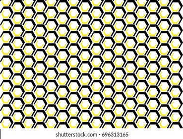 Honeycomb Pattern design. - illustration,geometric shape,Honey, Hexagon, Insect, wallpaper