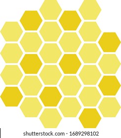 diseño de patrón de abeja aislado en fondo blanco, signo vectorial de textura de abeja