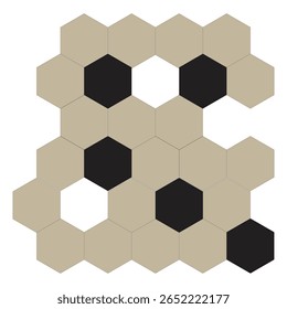 Patrón de panal. Patrón de panal dorado y negro . Fondo de pantalla de panal. Fondo de miel . Ilustración vectorial.