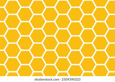 Honeycomb pattern . Golden honeycomb pattern . Honeycomb wallpaper . Honey background . Vector illustration