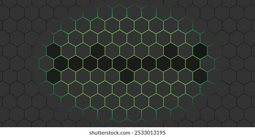 Honeycomb pattern with green effect for different designer
