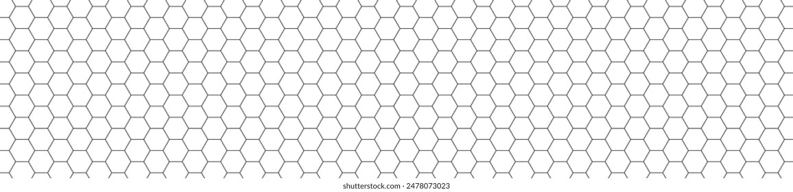 Honeycomb pattern with hexagon mesh. Texture bee comb grid. Flat vector illustration isolated on white background.