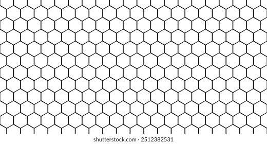 Padrão de favo de mel com malha de hexágono. Grade de pente de abelha de textura. Ilustração de vetor plano isolada sobre fundo branco. design eps 10