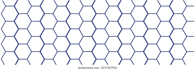 Honeycomb pattern with hexagon mesh. Texture bee comb grid. Flat vector illustration isolated on white background.