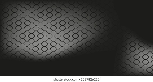 Honeycomb pattern with hexagon mesh. Texture bee comb grid. Flat vector illustration isolated on white background.