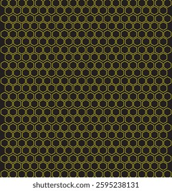 Honeycomb pattern with hexagon mesh. Texture bee comb grid. Flat vector illustration isolated on white background.