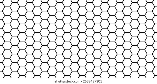 Honeycomb pattern with hexagon mesh. Texture bee comb grid. Flat vector illustration isolated on white background.