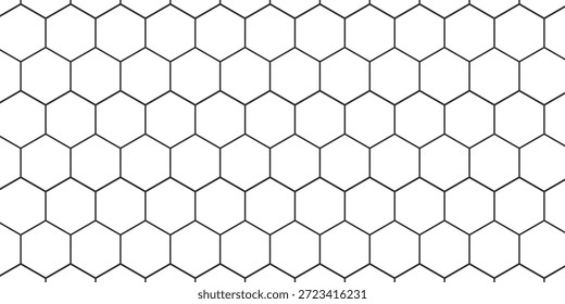 Padrão de favo de mel com malha de hexágono. Grade de pente de abelha de textura. Ilustração de vetor plana isolada sobre fundo branco. ilustração de vetor