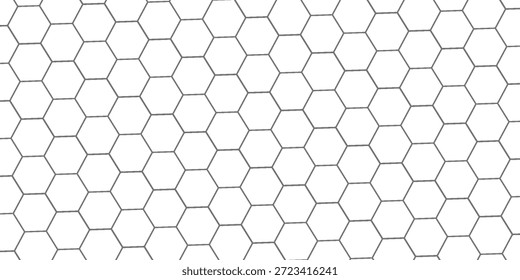 Padrão de favo de mel com malha de hexágono. Grade de pente de abelha de textura. Ilustração de vetor plana isolada sobre fundo branco. ilustração de vetor
