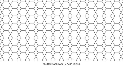 Padrão de favo de mel com malha de hexágono. Grade de pente de abelha de textura. Ilustração de vetor plana isolada sobre fundo branco. ilustração de vetor