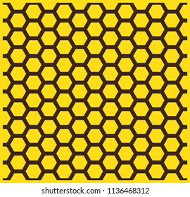 Honeycomb pattern. Hexagon vector drawing background