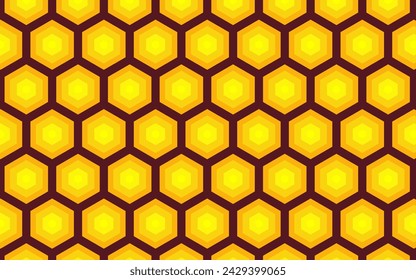 patrón de panal hexágono ilustración vectorial