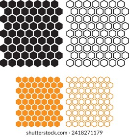 Honeycomb pattern instant digital download eps