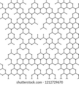 Honeycomb pattern monochrome