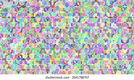 Honeycomb Pattern of Plaid Checkered Fabric backgrond.EPS 10 Vector high solution illustration background.