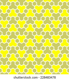 Honeycomb pattern. Seamless geometric hexagons pattern. Vector art.