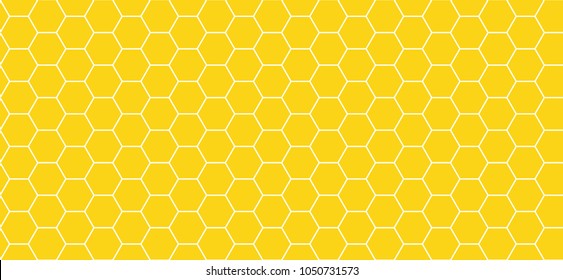 honeycomb pattern. seamless geometric hive background. abstract honeycomb. vector illustration. design for the background display, flyers, ad honey, fabric, clothes, texture, textile pattern. yellow 