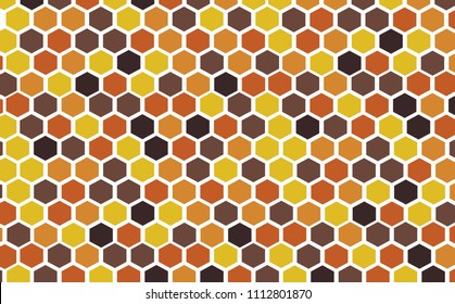 honeycomb pattern. seamless geometric hive background. abstract . vector illustration. , flyers, brochures fabric, clothes, texture, textile pattern. yellow