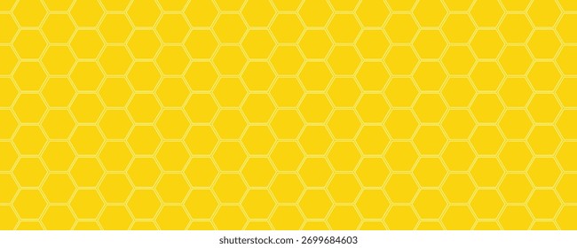 honeycomb pattern. seamless geometric hive background. abstract honeycomb. vector illustration. design for the background display, flyers, ad honey, fabric, clothes, texture, textile pattern. yellow