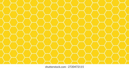 Patrón de panal. fondo geométrico de colmena sin costuras. panal abstracto. Ilustración vectorial. diseño para la pantalla de fondo, volantes, anuncio, miel, tela, ropa, textura, patrón textil. amarillo 