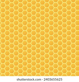 honeycomb pattern, vector color illustration of hexagonal cells, seamless repeatable texture background