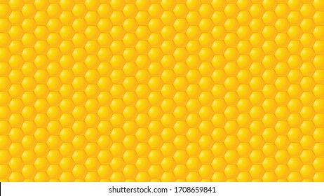 Honeycomb pattern vector. free space for text. wallpaper. background