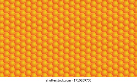 Honeycomb pattern vector. free space for text. wallpaper. background