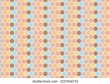 Honeycomb pattern vector. free space for text. wallpaper. background